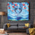 Hawaiian Dolphin Love Couple - Ocean Heart Tapestry