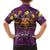 Hawaiian Turtle Love Couple Hawaiian Shirt Ocean Serenade - Honu Honi Ihu with Hibiscus and Romantic Sunset Purple Color