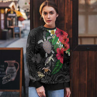 Hawaiian Tropical Plants and Turtles Ugly Christmas Sweater Polynesian Art Motifs