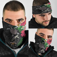 Hawaiian Tropical Plants and Turtles Neck Gaiter Polynesian Art Motifs LT03 - Polynesian Pride
