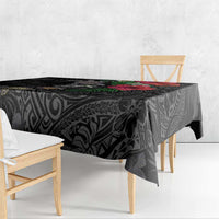 Hawaiian Tropical Plants and Turtles Tablecloth Polynesian Art Motifs