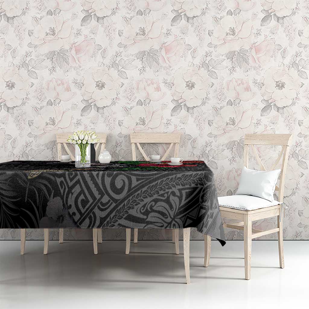 Hawaiian Tropical Plants and Turtles Tablecloth Polynesian Art Motifs