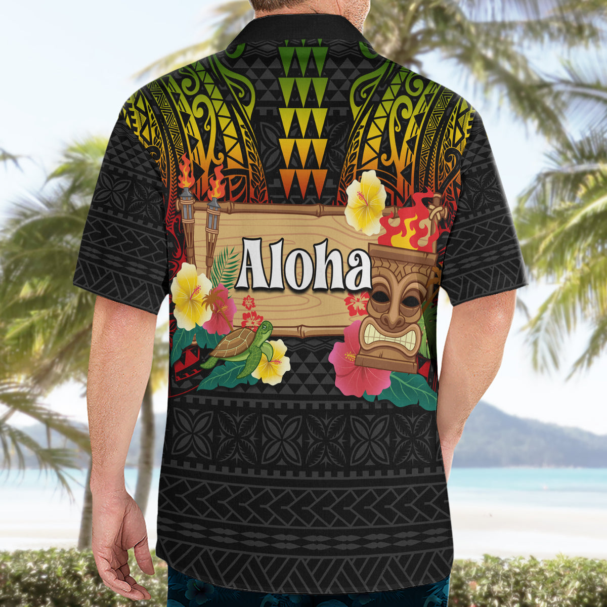 Hawaii Pan-Pacific Festival Hawaiian Shirt Hawaiian Elements and Polynesian Tattoo