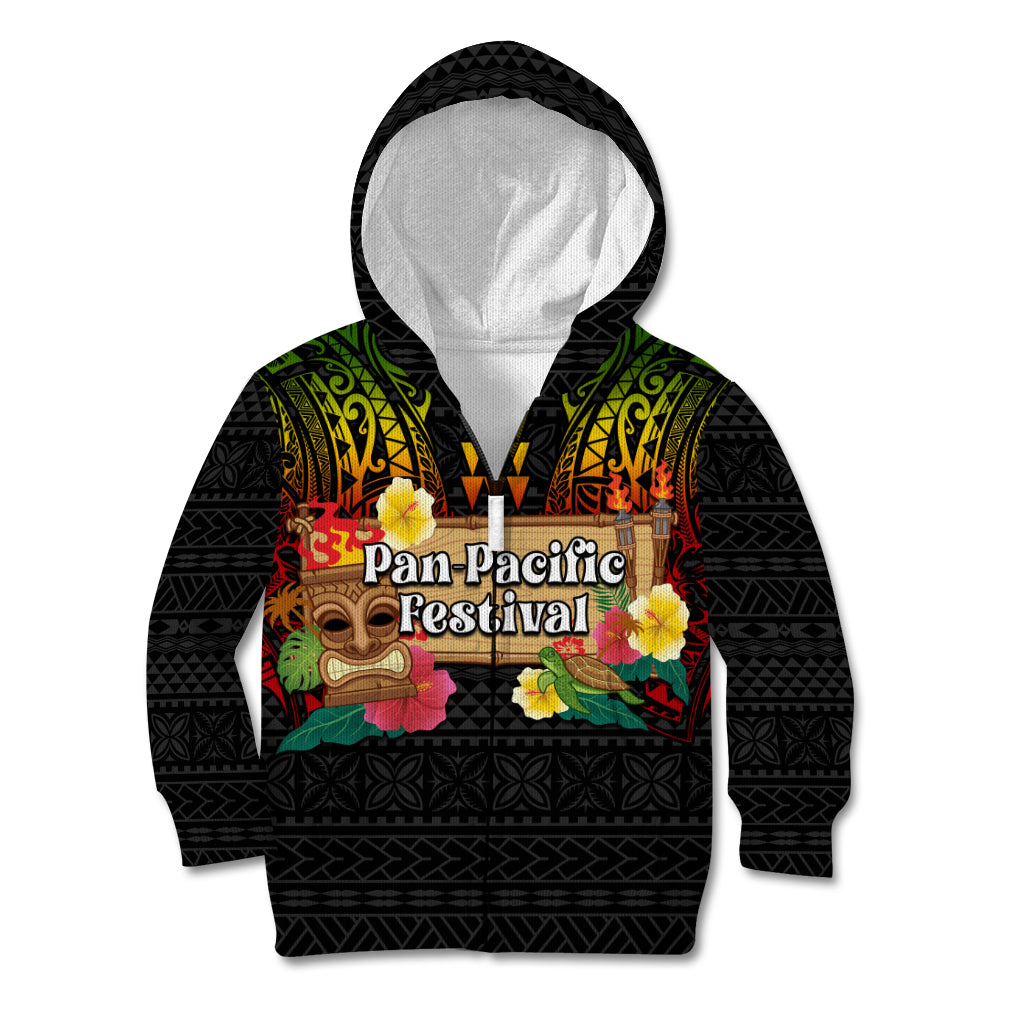 Hawaii Pan-Pacific Festival Kid Hoodie Hawaiian Elements and Polynesian Tattoo