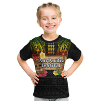 Hawaiian Elements and Polynesian Tattoo Kid T Shirt LT03 Black - Polynesian Pride