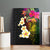 Hawaii Plumeria Canvas Wall Art Polynesian Tattoo and Hibiscus