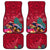 New Zealand Tuatara Christmas Car Mats Silver Fern and Xmas Pohutukawa Tree Red Color