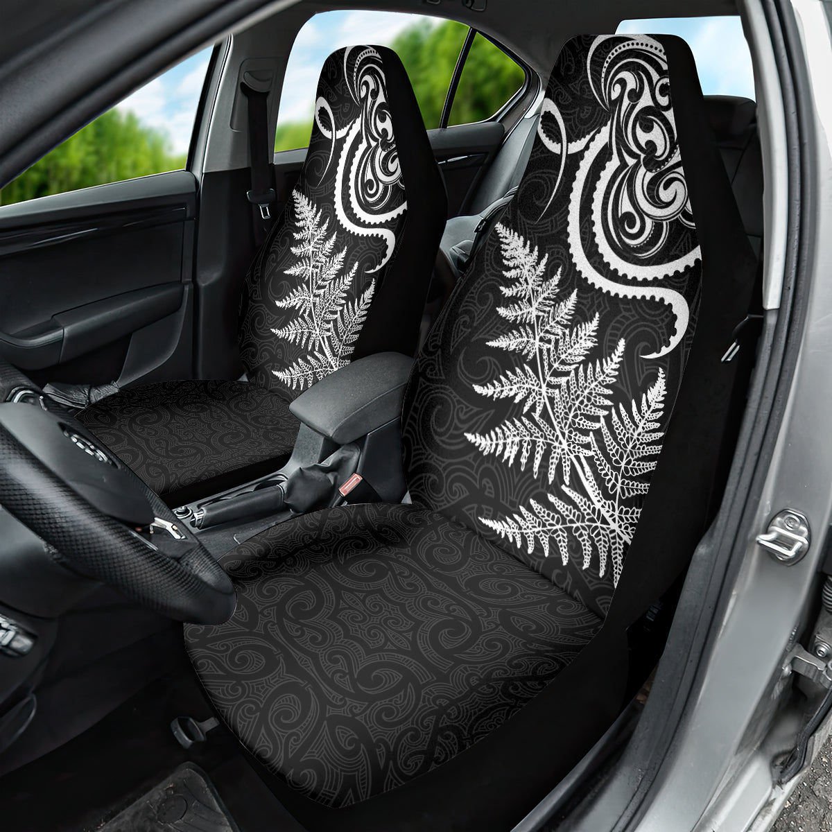 New Zealand Octopus Tattoo and Fern Car Seat Cover Maori Pattern
