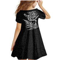 New Zealand Octopus Tattoo and Fern Family Matching Mermaid Dress and Hawaiian Shirt Maori Pattern LT03 - Polynesian Pride