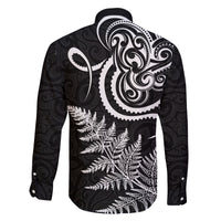 New Zealand Octopus Tattoo and Fern Family Matching Off Shoulder Maxi Dress and Hawaiian Shirt Maori Pattern LT03 - Polynesian Pride