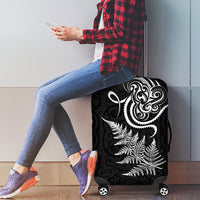New Zealand Octopus Tattoo and Fern Luggage Cover Maori Pattern