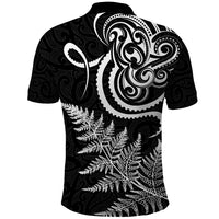 New Zealand Octopus Tattoo and Fern Polo Shirt Maori Pattern