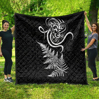 New Zealand Octopus Tattoo and Fern Quilt Maori Pattern LT03 - Polynesian Pride