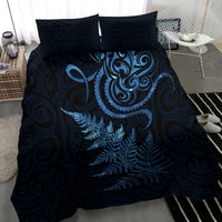 New Zealand Octopus Tattoo and Fern Bedding Set Maori Pattern Matariki Style LT03 - Polynesian Pride