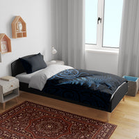 New Zealand Octopus Tattoo and Fern Bedding Set Maori Pattern Matariki Style LT03 - Polynesian Pride