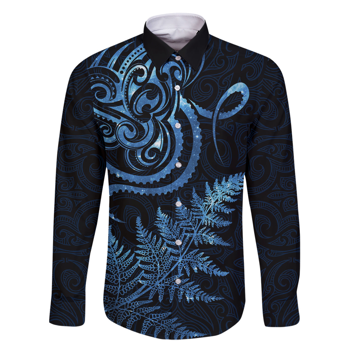 New Zealand Octopus Tattoo and Fern Family Matching Puletasi and Hawaiian Shirt Maori Pattern Matariki Style