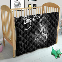New Zealand Crocodile Tattoo and Fern Quilt Maori Pattern LT03 - Polynesian Pride