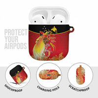 Papua New Guinea Independence Day AirPods Case Happy Anniversary 50th Bird-of-paradise Melanesian Tattoos - Polynesian Pride
