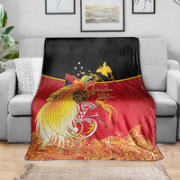 Papua New Guinea Independence Day Blanket Happy Anniversary 50th Bird-of-paradise Melanesian Tattoos LT03 - Polynesian Pride
