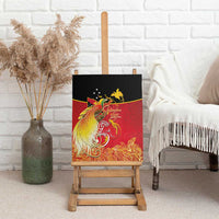 Papua New Guinea Independence Day Canvas Wall Art Happy Anniversary 50th Bird-of-paradise Melanesian Tattoos LT03 - Polynesian Pride