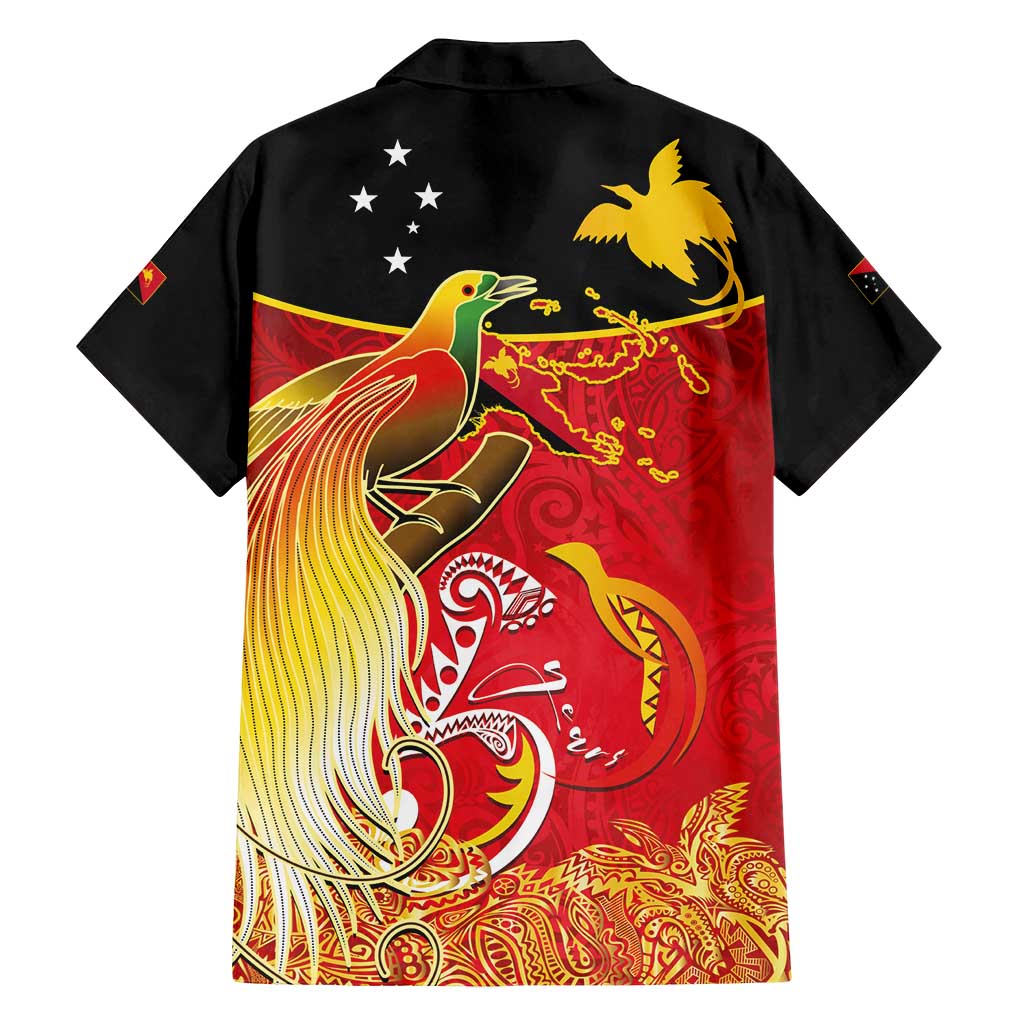 Papua New Guinea Independence Day Family Matching Summer Maxi Dress and Hawaiian Shirt Happy Anniversary 50th Bird-of-paradise Melanesian Tattoos LT03 - Polynesian Pride