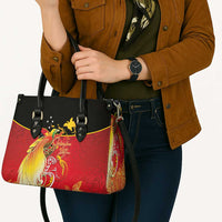 Papua New Guinea Independence Day Leather Bag Happy Anniversary 50th Bird-of-paradise Melanesian Tattoos - Polynesian Pride