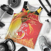 Papua New Guinea Independence Day Men Tank Top Happy Anniversary 50th Bird-of-paradise Melanesian Tattoos - Polynesian Pride