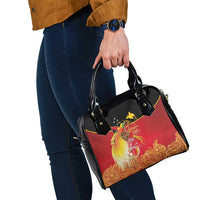 Papua New Guinea Independence Day Shoulder Handbag Happy Anniversary 50th Bird-of-paradise Melanesian Tattoos LT03 - Polynesian Pride