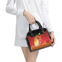 Papua New Guinea Independence Day Shoulder Handbag Happy Anniversary 50th Bird-of-paradise Melanesian Tattoos LT03 - Polynesian Pride