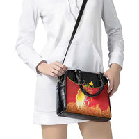 Papua New Guinea Independence Day Shoulder Handbag Happy Anniversary 50th Bird-of-paradise Melanesian Tattoos LT03 - Polynesian Pride