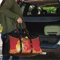 Papua New Guinea Independence Day Travel Bag Happy Anniversary 50th Bird-of-paradise Melanesian Tattoos - Polynesian Pride