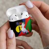 New Caledonia AirPods Case Kagu Bird and The Seal with Melanesian Culture - Polynesian Pride