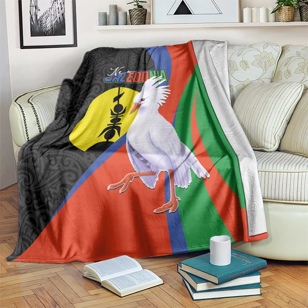 New Caledonia Blanket Kagu Bird and The Seal with Melanesian Culture - Polynesian Pride