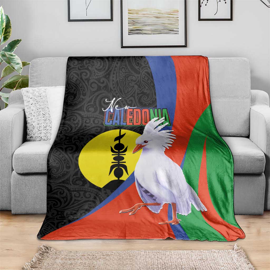 New Caledonia Blanket Kagu Bird and The Seal with Melanesian Culture - Polynesian Pride