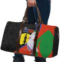 New Caledonia Travel Bag Kagu Bird and The Seal with Melanesian Culture - Polynesian Pride