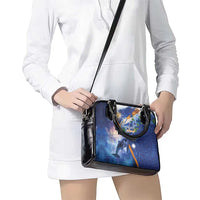 Marshall Islands Manit Day Shoulder Handbag Grunge National Flag with Whales and Tribal Tattoos LT03 - Polynesian Pride