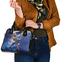 Marshall Islands Manit Day Shoulder Handbag Grunge National Flag with Whales and Tribal Tattoos LT03 - Polynesian Pride