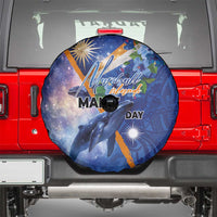 Marshall Islands Manit Day Spare Tire Cover Grunge National Flag with Whales and Tribal Tattoos LT03 - Polynesian Pride