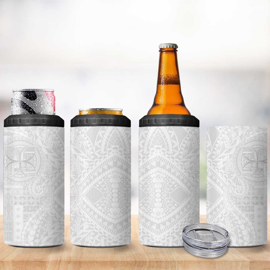 Samoan Culture-Lotu Tamaiti 4 in 1 Can Cooler Tumbler Siapo and Polynesian Art Tattoos - Polynesian Pride