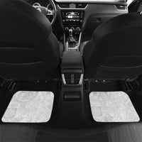 Samoan Culture-Lotu Tamaiti Car Mats Siapo and Polynesian Art Tattoos LT03 Set 2pcs - Back White - Polynesian Pride