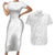 Samoan Culture-Lotu Tamaiti Couples Matching Short Sleeve Bodycon Dress and Hawaiian Shirt Siapo and Polynesian Art Tattoos - Polynesian Pride