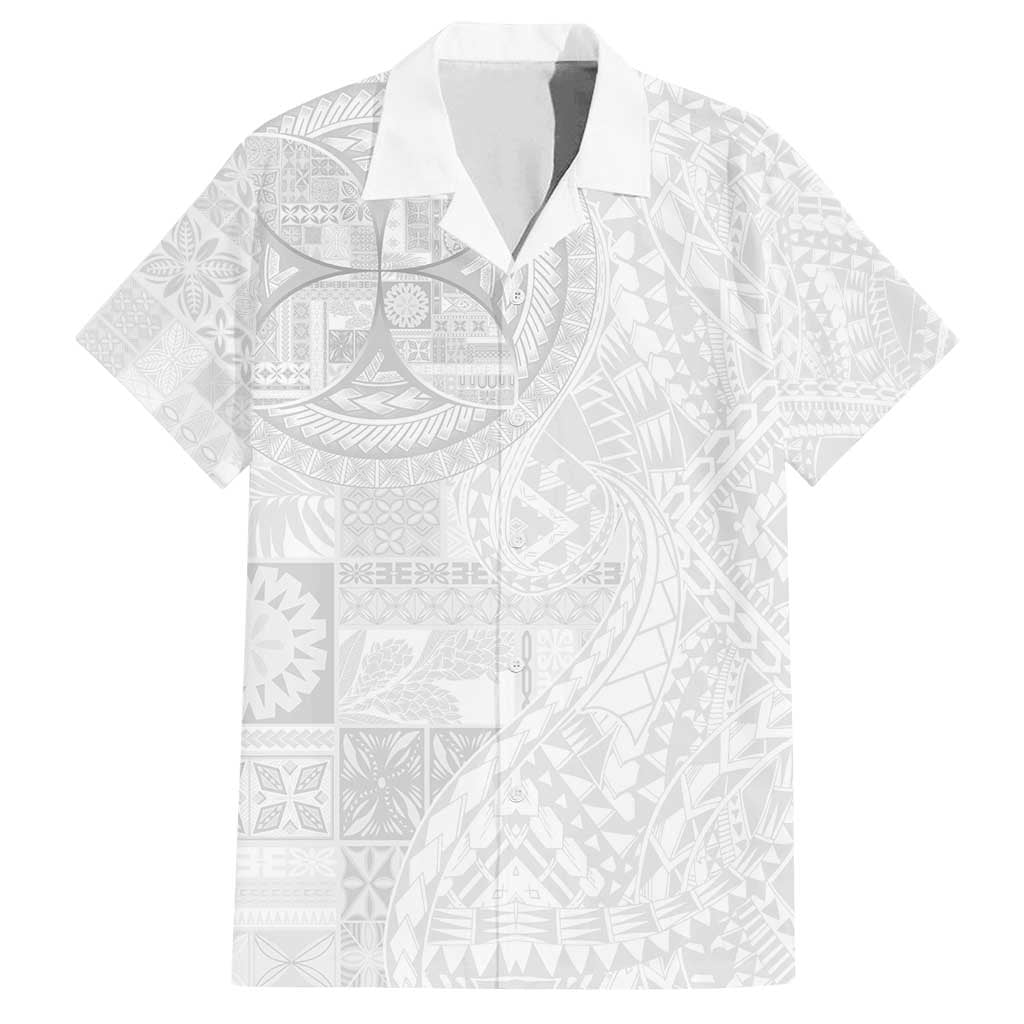 Samoan Culture-Lotu Tamaiti Family Matching Summer Maxi Dress and Hawaiian Shirt Siapo and Polynesian Art Tattoos - Polynesian Pride