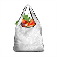 Samoan Culture-Lotu Tamaiti Grocery Bag Siapo and Polynesian Art Tattoos LT03 1-pack One Size White - Polynesian Pride
