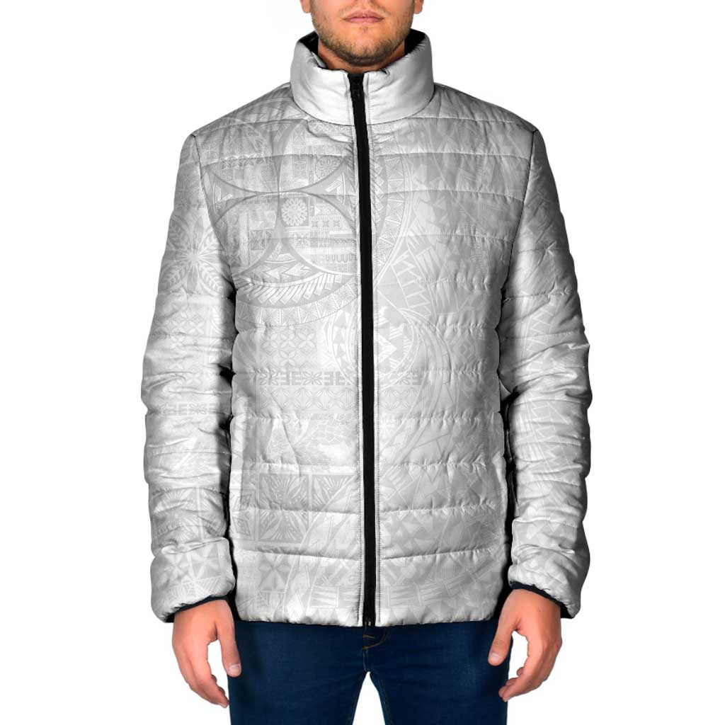 Samoan Culture-Lotu Tamaiti Padded Jacket Siapo and Polynesian Art Tattoos - Polynesian Pride