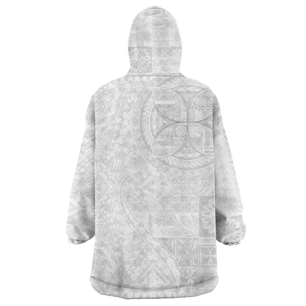 Samoan Culture-Lotu Tamaiti Wearable Blanket Hoodie Siapo and Polynesian Art Tattoos - Polynesian Pride