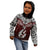 Custom Aotearoa New Zealand Kid Hoodie Silver Fern and Matau with Maori Tribal Red Style LT03 - Polynesian Pride