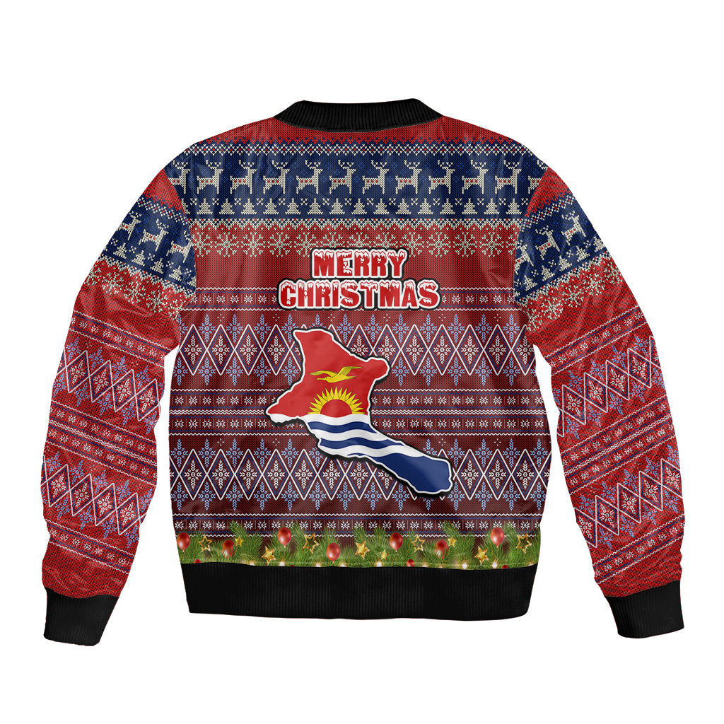 kiribati-christmas-sleeve-zip-bomber-jacket-coat-of-arms-and-map-beautiful-merry-xmas-snowflake