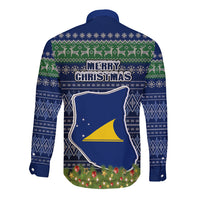 tokelau-christmas-long-sleeve-button-shirt-coat-of-arms-and-map-beautiful-merry-xmas-snowflake