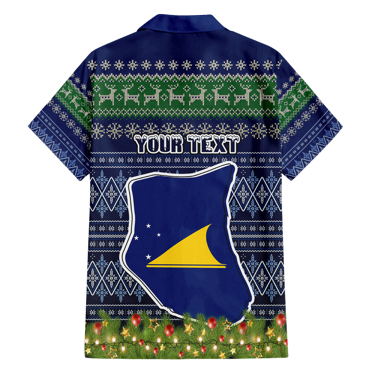 Personalised Tokelau Christmas Family Matching Summer Maxi Dress and Hawaiian Shirt Coat of Arms and Map Beautiful Merry Xmas Snowflake LT03 - Polynesian Pride