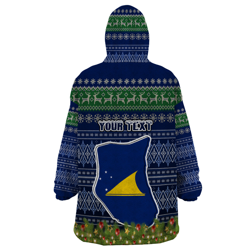personalised-tokelau-christmas-wearable-blanket-hoodie-coat-of-arms-and-map-beautiful-merry-xmas-snowflake